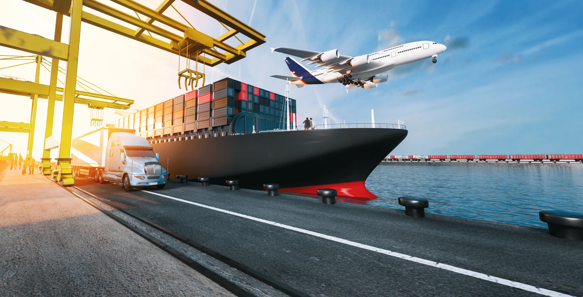 Global logistics network visualization